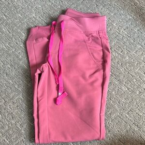 Pink FIGS Scrubs Zamora Jogger Bottoms